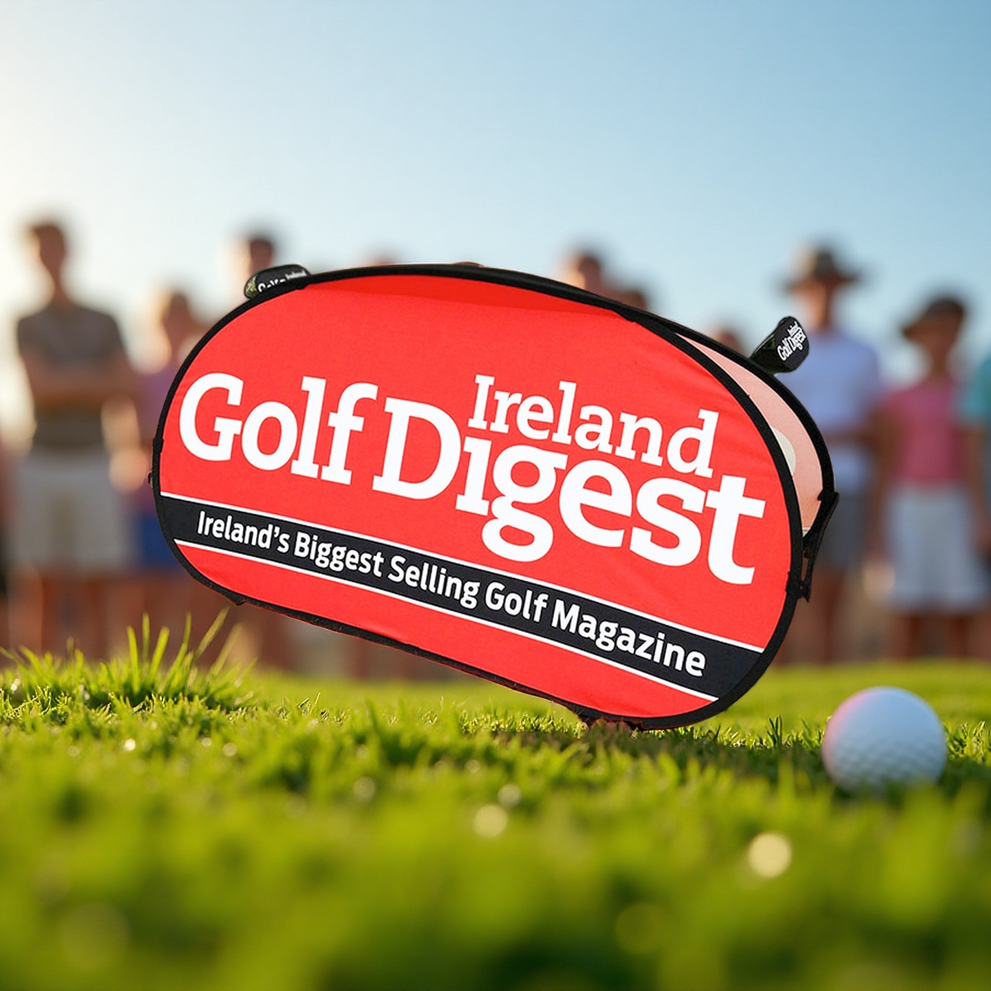 Pop-Out A-Frame Banner Stand - Double-Sided Outdoor Sideline Display