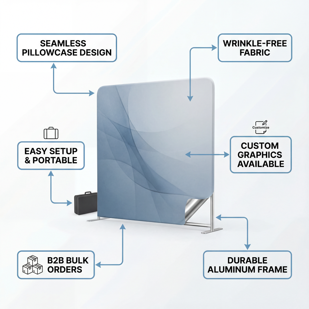 Portable Tension Fabric Wall | Custom Backdrop Display System